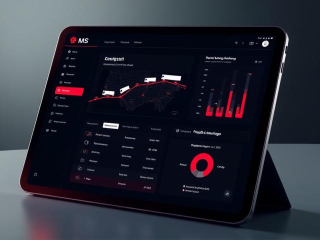 Modern logistics dashboard showing freight analytics and map